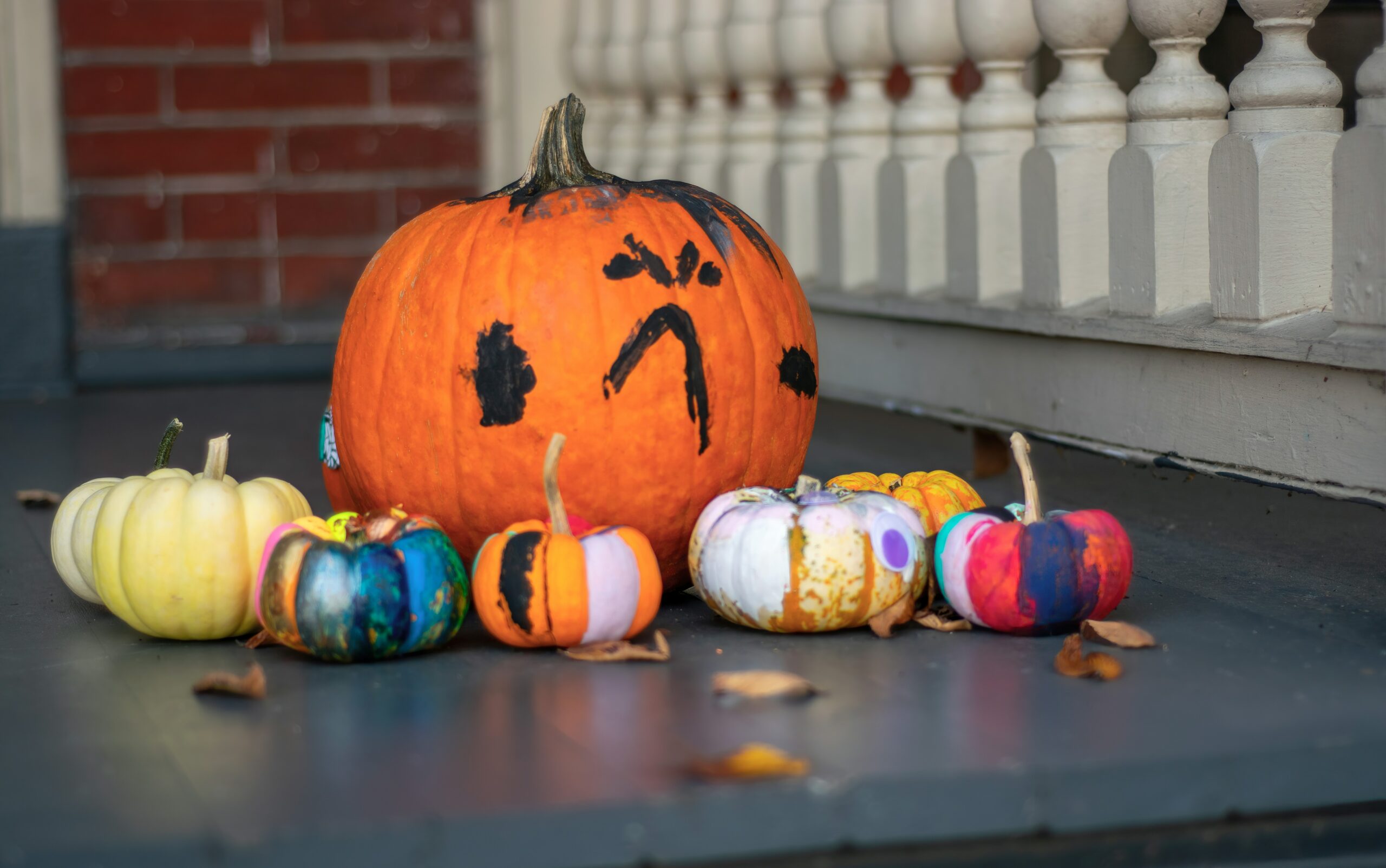 Fake Pumpkin Decorating with Keely